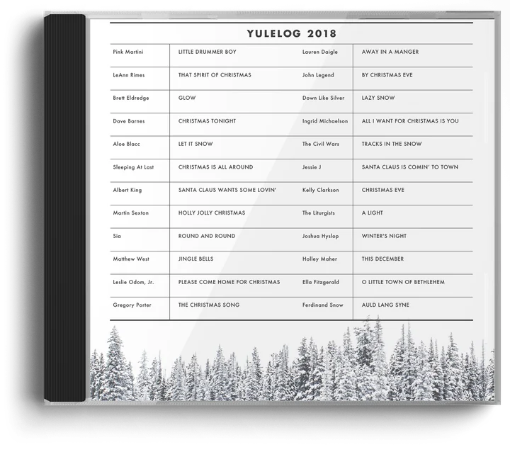 Yule Log 2018 CD case